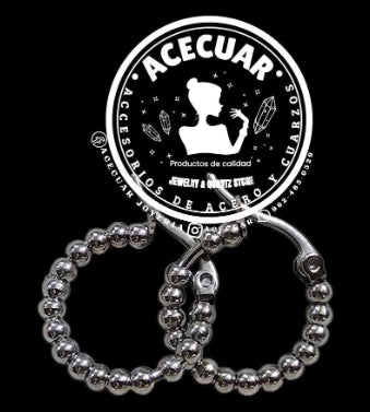 Arete arracada mini bolitas Q
