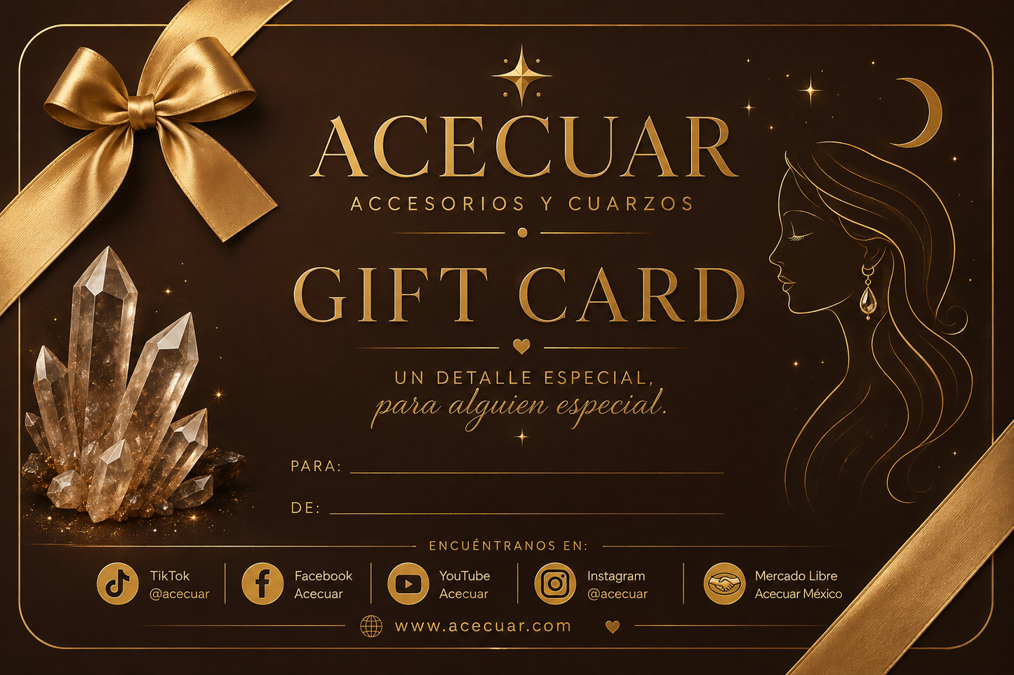 Tarjeta de regalo de Acecuar