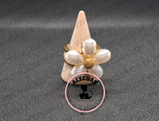 Flor blanca gigante ajustable