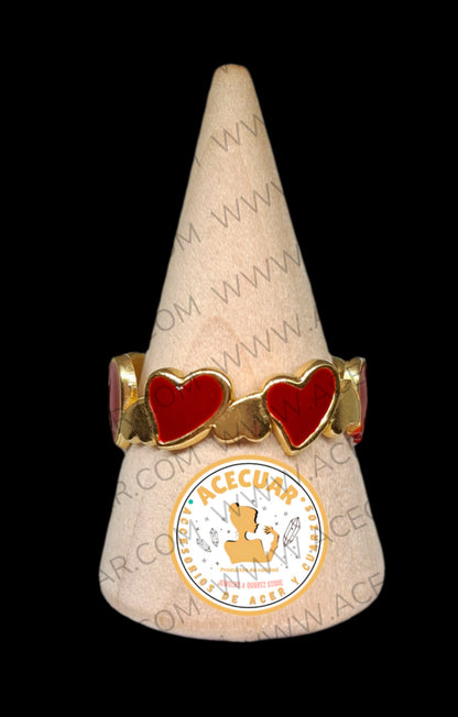 Anillo corazones