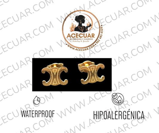 Aretes pegados Celine