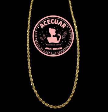 Cadena de trenza 60 cm unisex